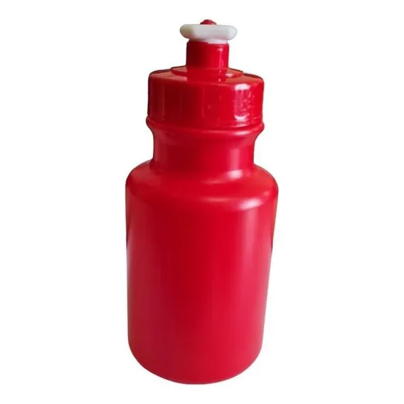 Kit 60 Mini Garrafas Squeeze 300ml Plástico Vermelha Foto 1