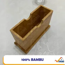 Kit 60 Porta Guardanapos De Mesa Em Bambu Conjunto Restaurante Foto mini 4