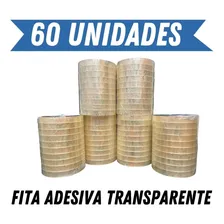 Kit 60 Rolos Fita Adesiva Durex Fino Transparente Atacado Foto mini 4