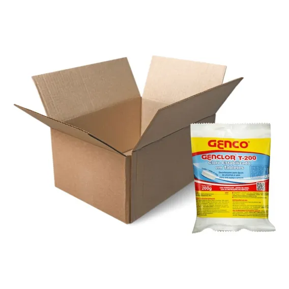 Kit 60 Tabletes De Cloro Estabilizado 200g Clorador Piscina Foto 1