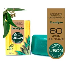 Kit 60 Unid Sabonete Glicerinado Eucalipto Ubon 100g Atacado Foto mini  2