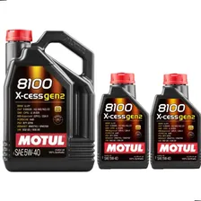 Kit 6lt Óleo Motul 8100 X-cess 5w40 Sintético Carro 6 Litros Foto mini 2