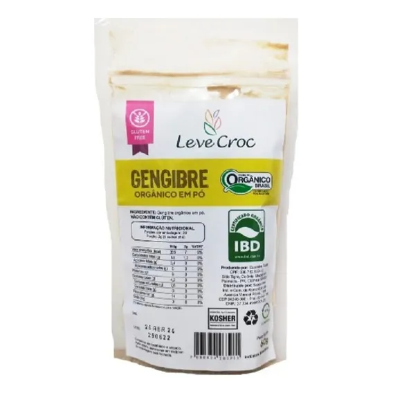 Kit 6x: Gengibre Em P贸 Org芒nico Leve Crock 60g Foto 1