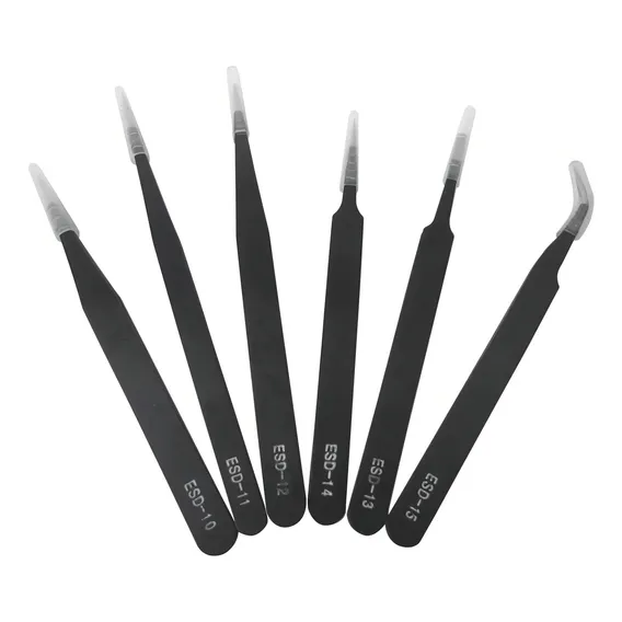 Kit 6x Pinça Anti Estática Vetus Esd-10 À Esd- 15 Foto 1