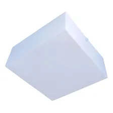 Kit 6x Plafon Acrílico Sobrepor 15x15 Liso Branco Luminária Foto  mini 1