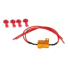 Kit 6x Resistor Canceller Canbus P/ Lâmpada De Led 12v 25w Foto mini 4