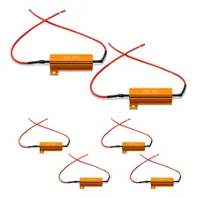 Kit 6x Resistor Canceller Canbus P/ Lâmpada De Led 12v 25w Foto mini 1