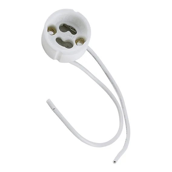 Kit 6x Soquete Para Lâmpada Gu10 Com Rabicho Cor Branco Foto 1