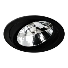 Kit 6x Spot Embutir Ar111 Preto C/ Lamp. Led 10w Bq 110v/220v (bivolt) Foto mini 1