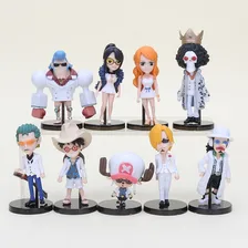 Kit 7 Action Figure One Piece Luffy Brook Chopper Franky Foto mini  2