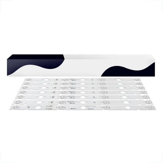Kit 7 Barras Led Compativel Tv Kdl-48w655d Foto 1