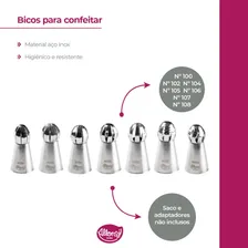 Kit 7 Bicos De Confeiteiro Modelo Russo Esfera Foto mini  3