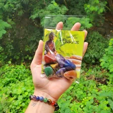 Kit 7 Chakras Pedra Rolada Natural EquilÃbrio Energia Reiki Foto mini 3