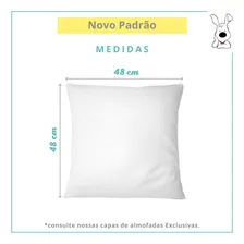 Kit 7 Enchimento Almofada Refil 48x48 Fibra Siliconada Pura Cor Branco Foto mini 4