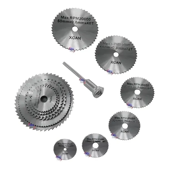 Kit 7 Ferramentas Mini Disco Serra Circular Micro Retífica Foto 1