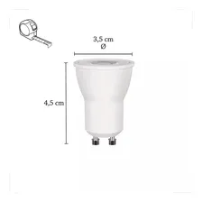 Kit 7 Lampada Led Mini Dicroica Mr11 Gu10 3w Branco Frio Foto mini  2