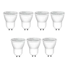 Kit 7 Lampada Led Mini Dicroica Mr11 Gu10 3w Branco Frio Foto  mini 1