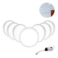 Kit 7 Painel Plafon 25w Led Redondo Sobrepor Branco Frio Foto mini 1