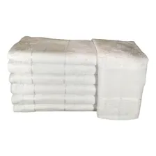 Kit 7 Pano De Prato Copa Cozinha Felpa Bordar Ponto Cruz Cor Branco Foto  mini 1