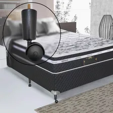 Kit 7 Pe De Cama Box Casal Rodinhas Para Moveis Pé Para Cama Foto mini 4