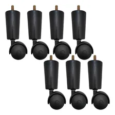 Kit 7 Pe De Cama Box Casal Rodinhas Para Moveis Pé Para Cama Foto mini 1