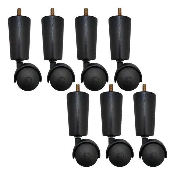Kit 7 Pe De Cama Box Casal Rodinhas Para Moveis Pé Para Cama Foto 1
