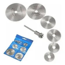 Kit 7 Peças Mini Disco Serra Circular Micro Retifica Dremel Foto mini 1