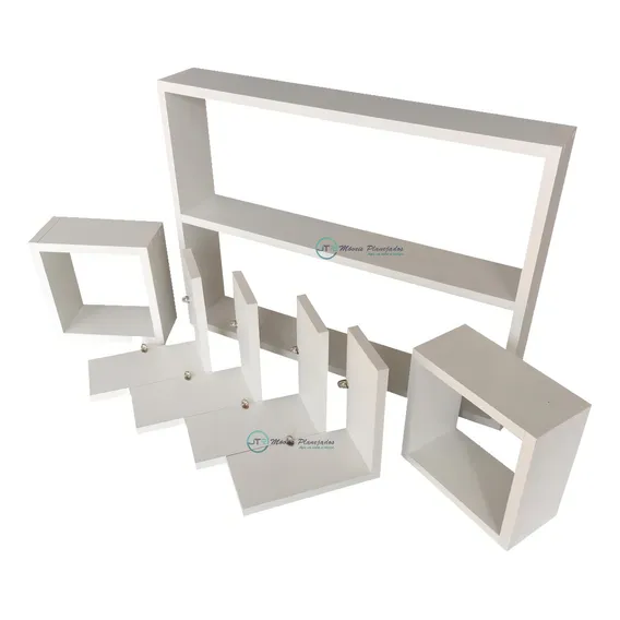 Kit 7 Peças Nichos Branco Mdf Nicho Decoração Foto 1