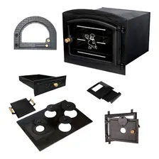 Kit 7 Peças Para Forno A Lenha Ferro Fundido Foto  mini 1