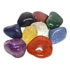 Kit 7 Pedras Cristais Naturais Dos Chakras + Yin Yang Grande Foto mini 1