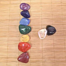 Kit 7 Pedras Cristais Naturais Dos Chakras + Yin Yang Grande Foto mini 4
