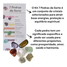 Kit 7 Pedras Da Sorte E Boas Energias - Pedras Naturais Roladas Foto mini 4