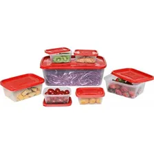 Kit 7 Potes Plásticos 220ml 750ml E 3,6l Para Mantimentos Foto mini 1