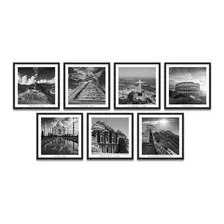 Kit 7 Quadrinhos Decorativos Maravilhas Do Mundo Foto mini 1