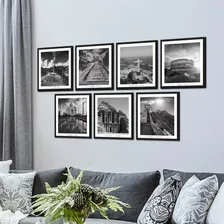 Kit 7 Quadrinhos Decorativos Maravilhas Do Mundo Foto mini 3
