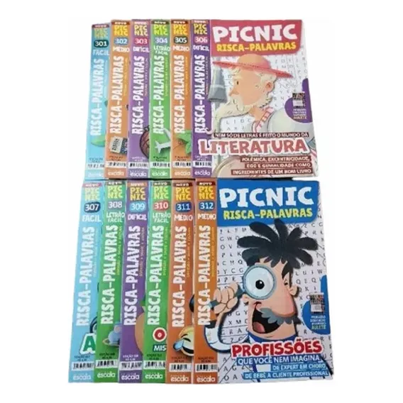 Kit 7 Revistas Picnic Passatempos Variados Etc S/repetição Foto 1