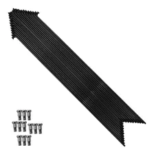 Kit 72 Raio Para Bike Aro 26 Preto Aço Com Niples Mtb Aero Foto mini 4