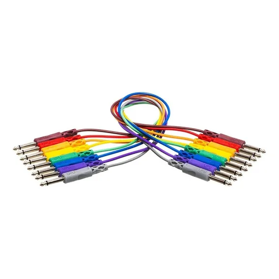 Kit 8 Cabos P10 Mono X P10 Mono Hosa Cpp-845 Patch 45cm Foto 1