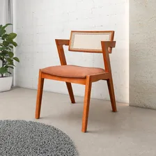 Kit 8 Cadeiras Em Madeira Maciça, Rattan De Fibra 100% Wt Foto mini 3