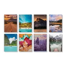 Kit 8 Caderno Espiral Capa Dura 1 Matéria 96 Folhas Estudo Foto mini 4