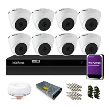 Kit 8 Camera De Segurança Dome 720p Dvr Intelbras 8 Ch 1tb Foto  mini 1