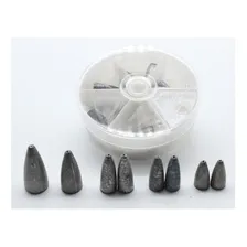 Kit 8 Chumbo Pesca Bullet Bala Para Iscas Soft Shad Camarao Foto mini 2