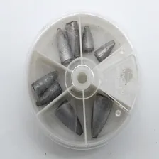 Kit 8 Chumbo Pesca Bullet Bala Para Iscas Soft Shad Camarao Foto mini 3