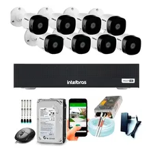 Kit 8 Câmeras Intelbras Full Hd 1220 Dvr 8 Canais 1 Tb Foto mini 1