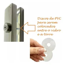Kit 8 Coluna Torre 30cm Polida 1 Furo Guarda Corpo Inox 304 Puxadores Online Foto mini 4