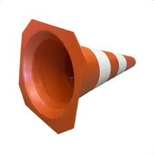 Kit 8 Cone De Sinalização RÃgido 50cm Trânsito Segurança Cor Laranja Foto mini 3