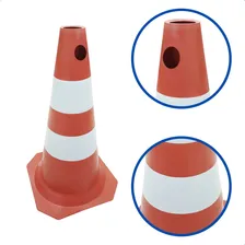 Kit 8 Cone De Sinalização RÃgido 50cm Trânsito Segurança Cor Laranja Foto mini 2