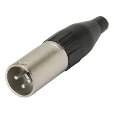 Kit 8 Conector Xlr Macho De Linha 3 Pinos Amphenol Ac3mm Foto mini  2