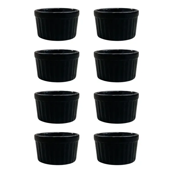 Kit 8 Cumbucas De Porcelana Para Petiscos E Tábuas De Porção Foto 1