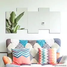 Kit 8 Espelhos Adesivos Personalizáveis Flexível Decoração Foto mini 4